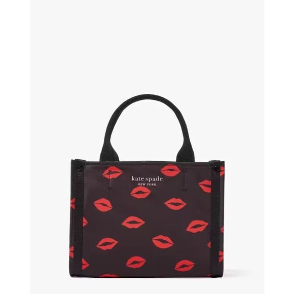 Kate Spade - New York The Little Better Sam Kisses Lips Mini Tote - New - Picture 1 of 5